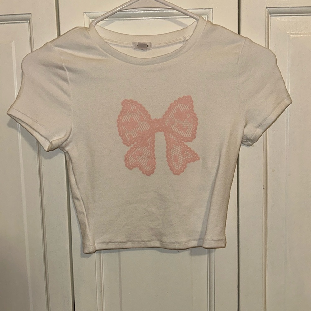 Bow baby tee from garage